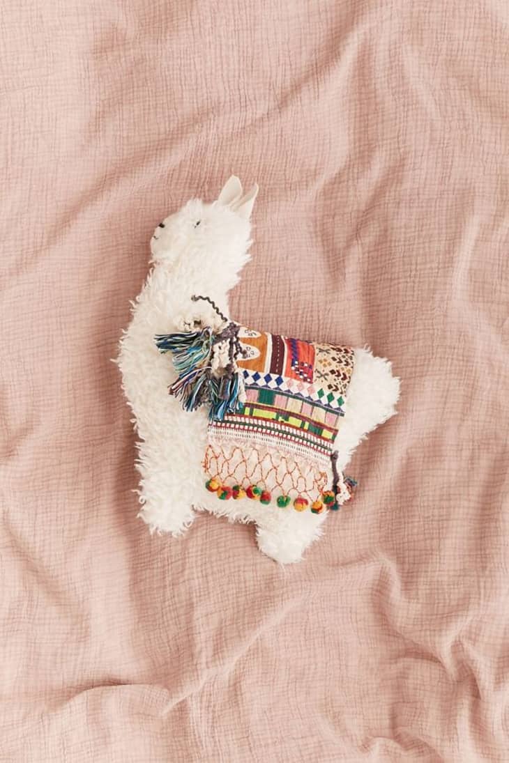 Furry llama pillow cheap urban outfitters